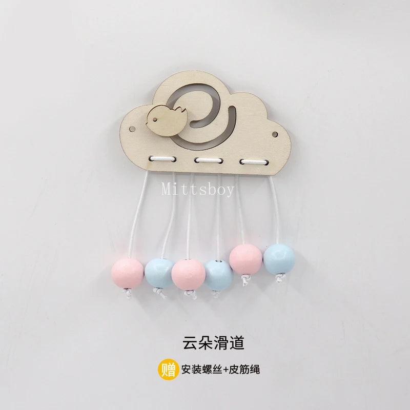Busy Board Accessories Montessori Wooden Toy Key Lock Switch Slides Paillette Educational Toy Early Education Training Toy Gifts