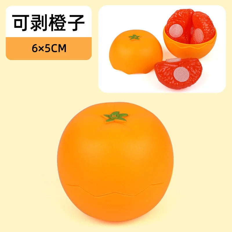 New 1Pcs Paste Chechele Montessori Simulation Toy Play House Vegetable Biscuit Bread Baking Toys Decompress Educational Toy Gift