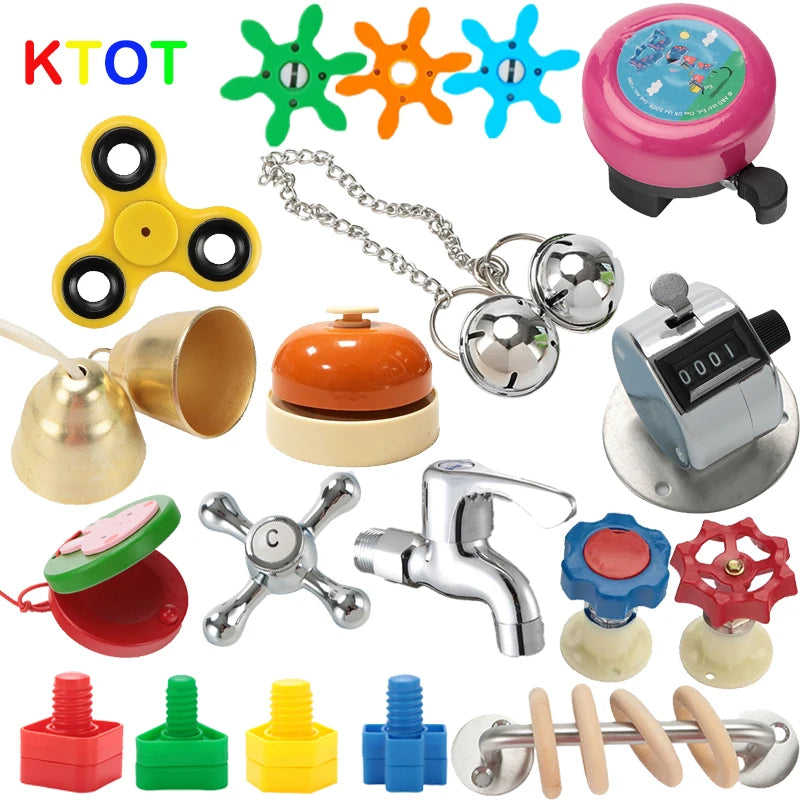 Busy Board Montessori Diy Accessories 1-3 Year Old Baby Toy Life Knowledge Education and Training Montessori Busy Board Set