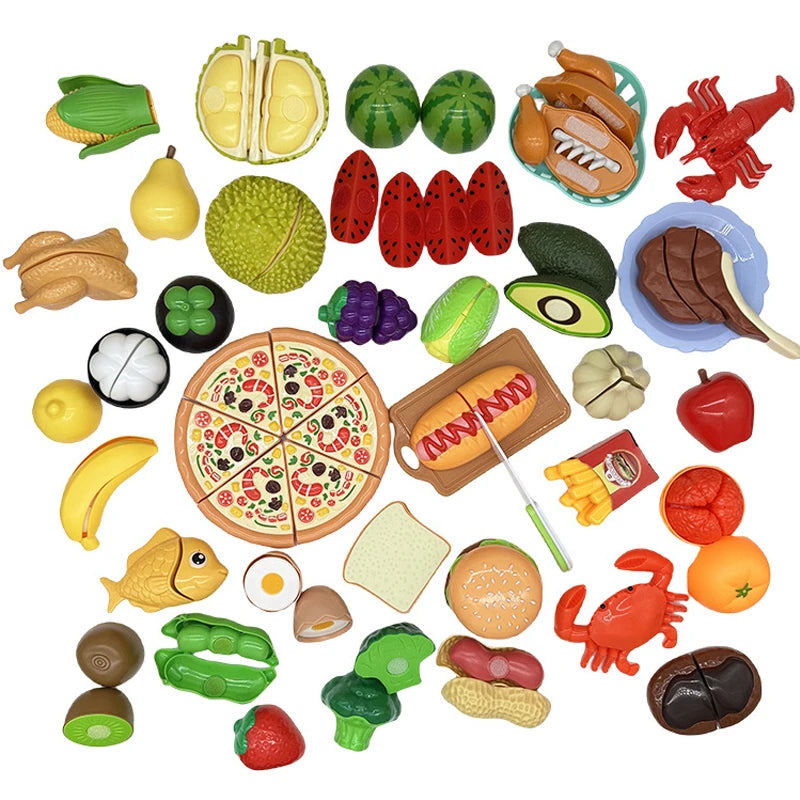 Montessori Educational Toy - 1Pc Simulation Fruit Set Including Durian, Grapefruit & Cherry - Perfect for Kids
