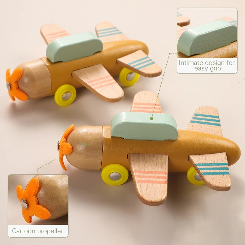 Wooden Train Birthday Toy Montessori Toys Baby Educational Toys Wooden Trolley Baby Learning Toys Number Of Wood Baby's Toys