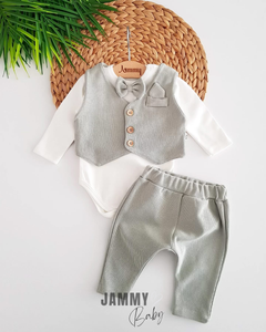 Adrian Vested 3-delige babyset - GROEN