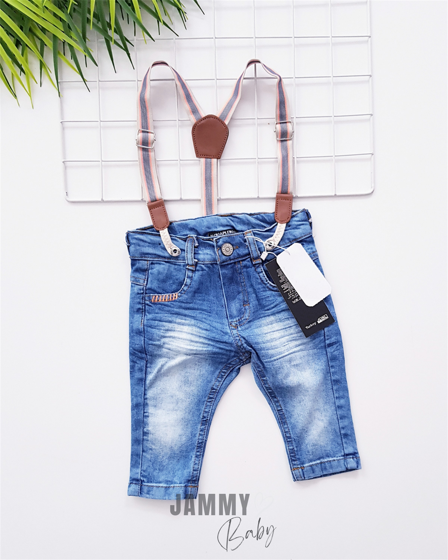 Strap Jeans - BLUE