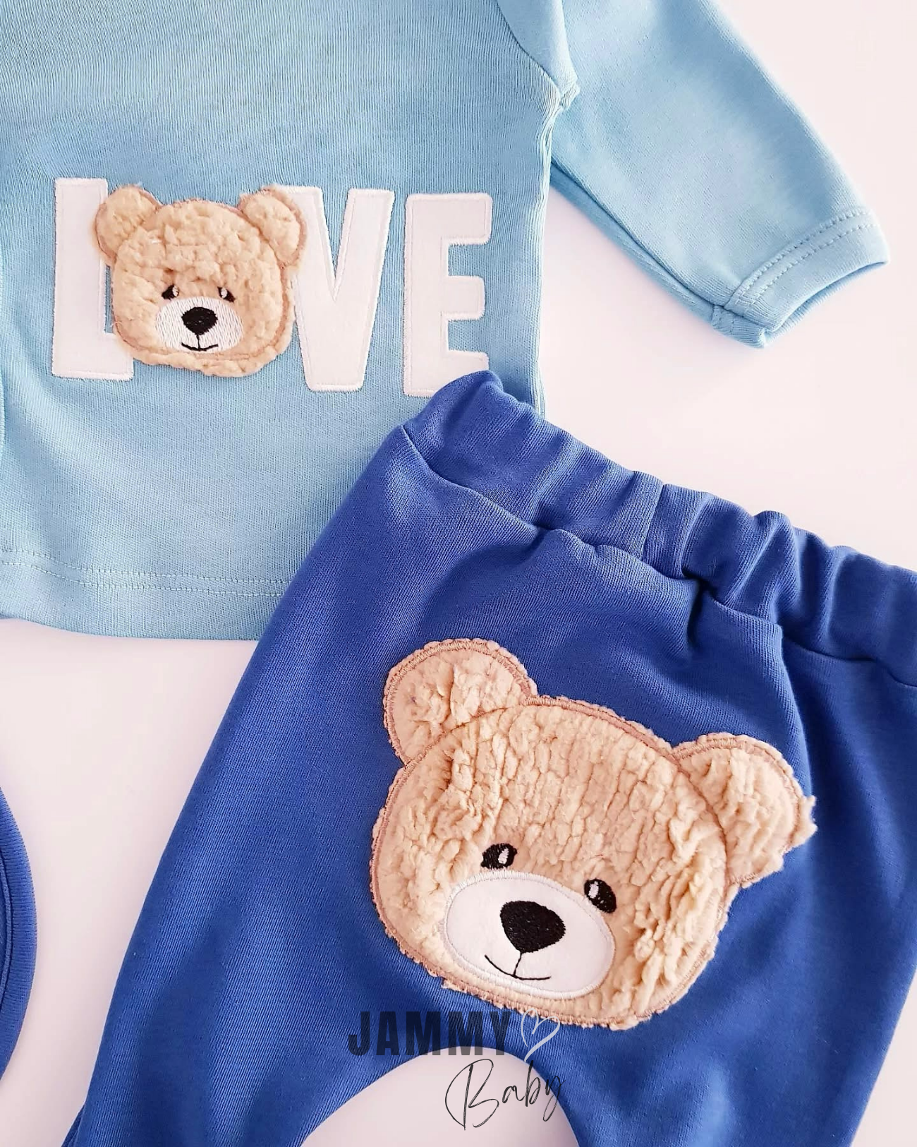 Bear Love 5 Piece Newborn Set-BLUE