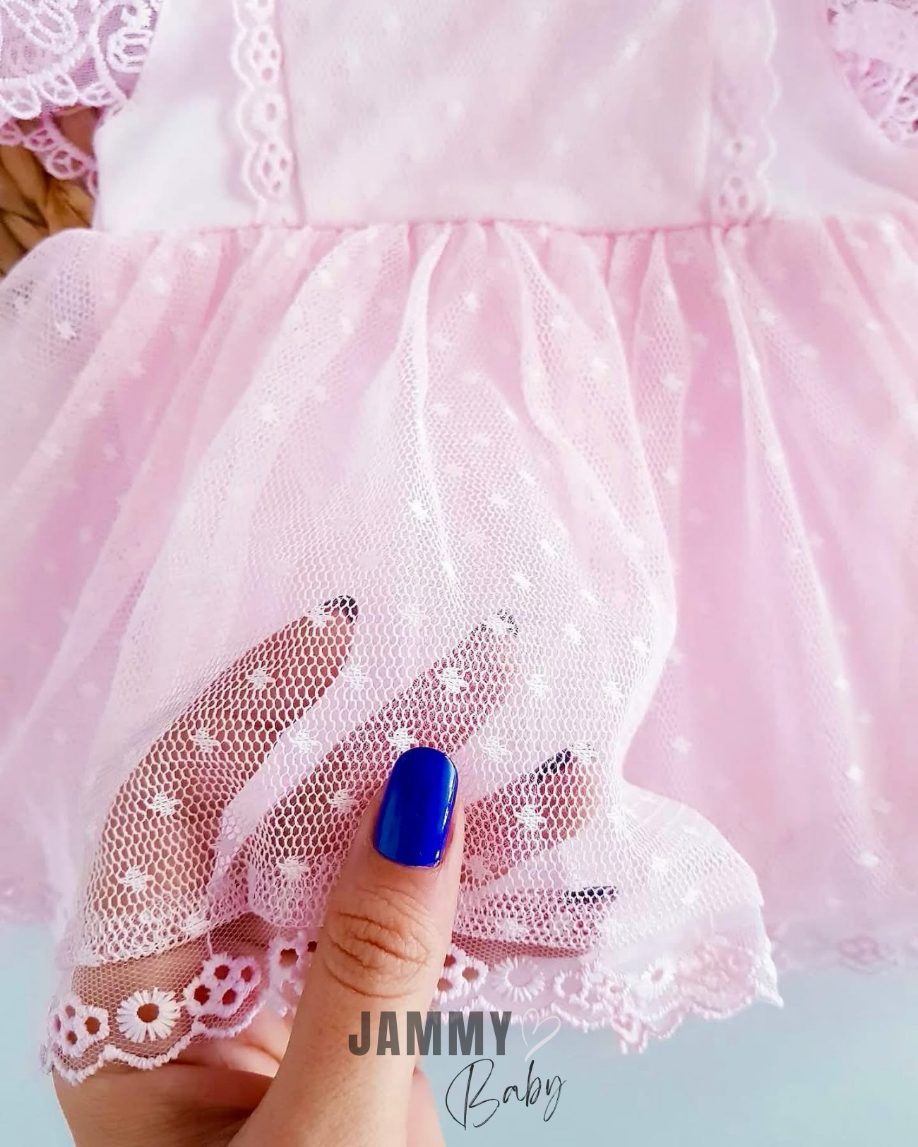 Bellaqıo Tül Bandana Elbise Takımı-PEMBE