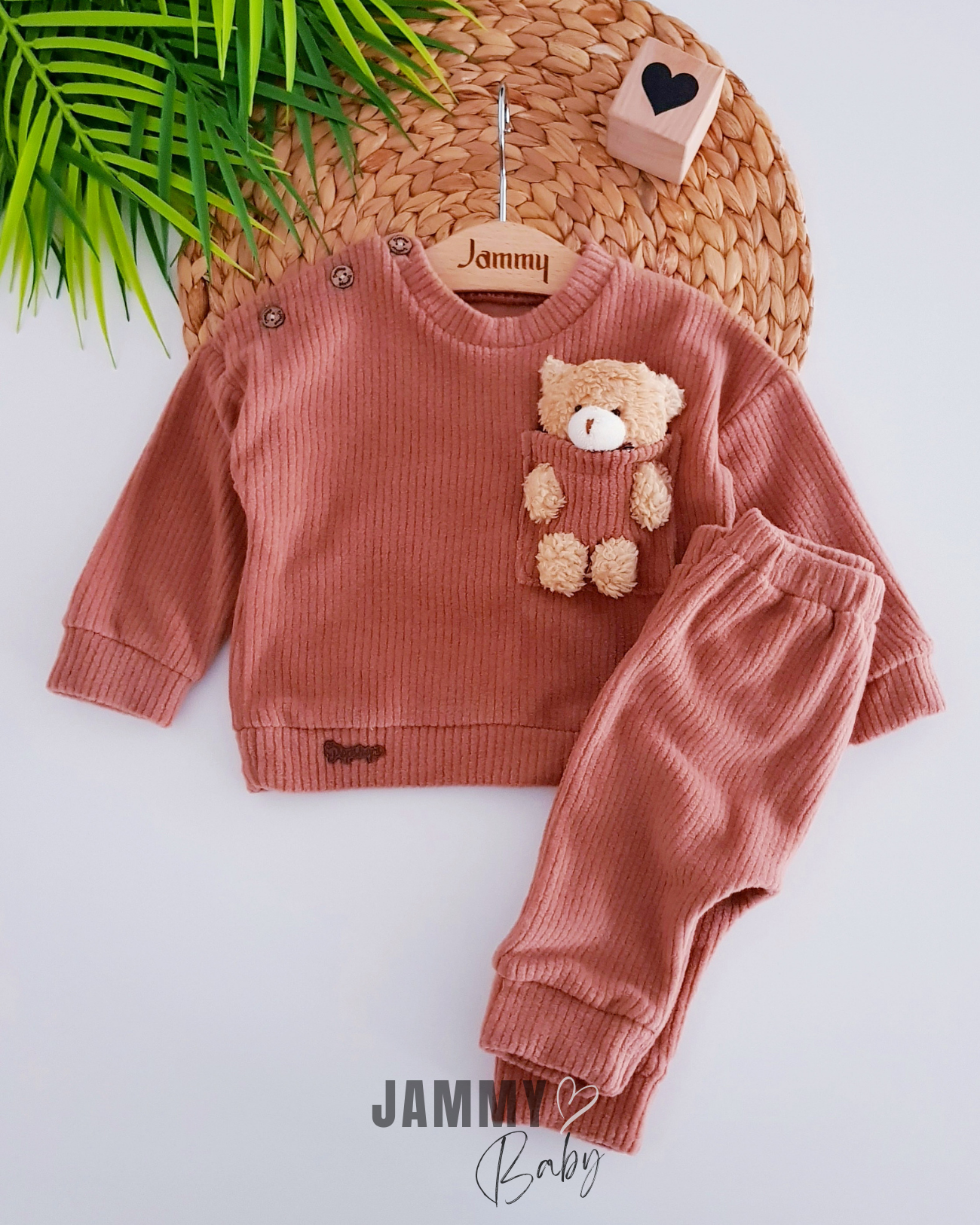 Big Bear Fleece Rippanzug-Zimt