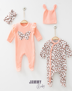 Butterfly Leopar 2'li Kombin Tulum Set-SOMON