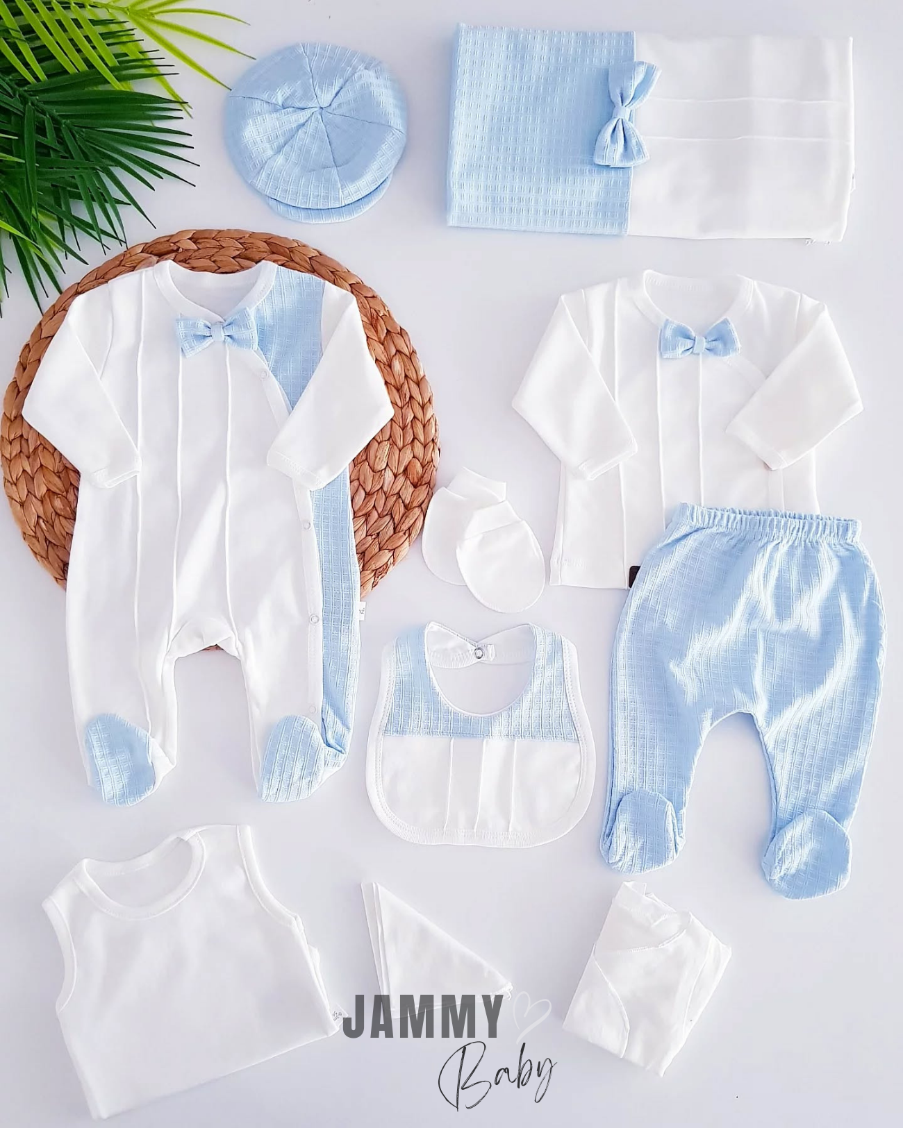 Carlo 10 Piece Newborn Set-LIGHT BLUE