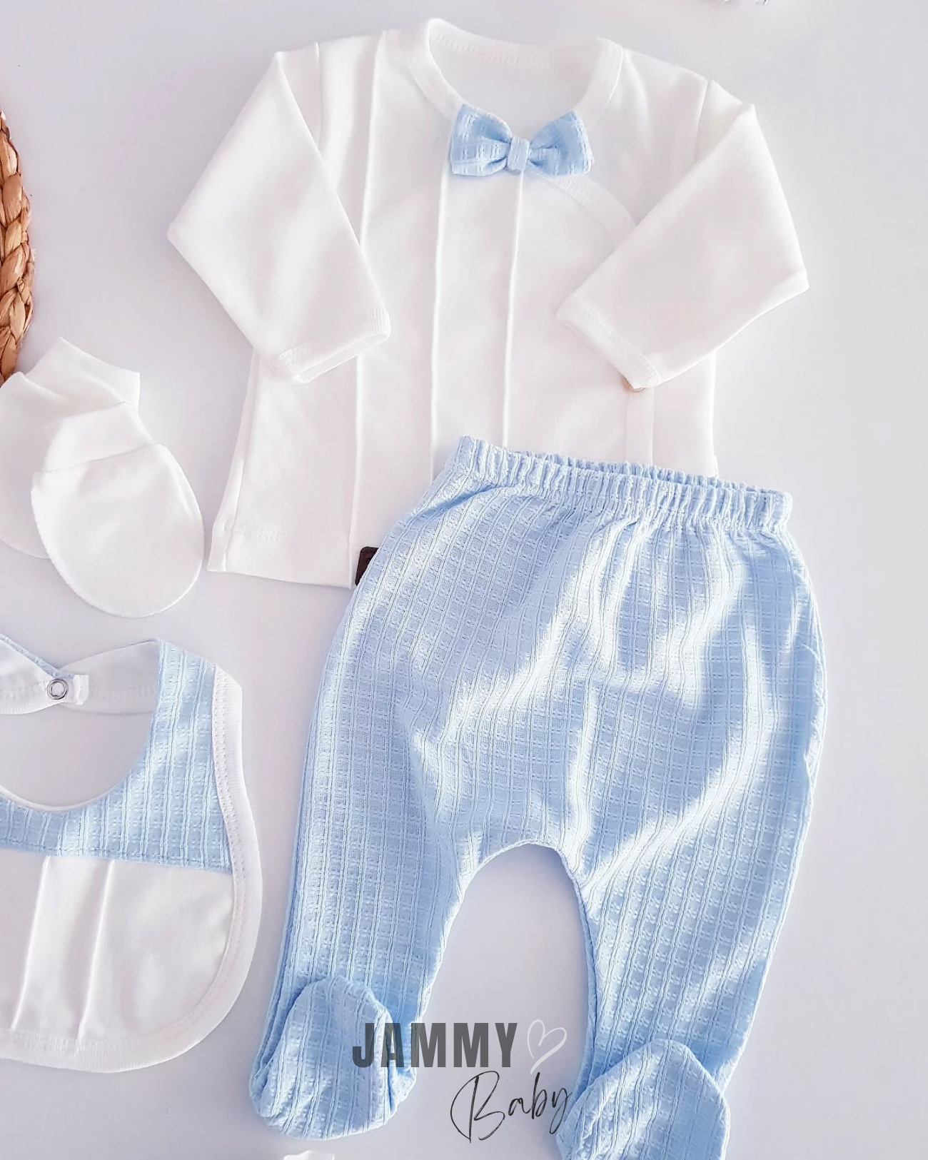 Carlo 10 Piece Newborn Set-LIGHT BLUE