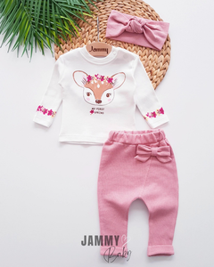 Gazelle Themed Bandana Seasonal Suit - DRIED ROSE