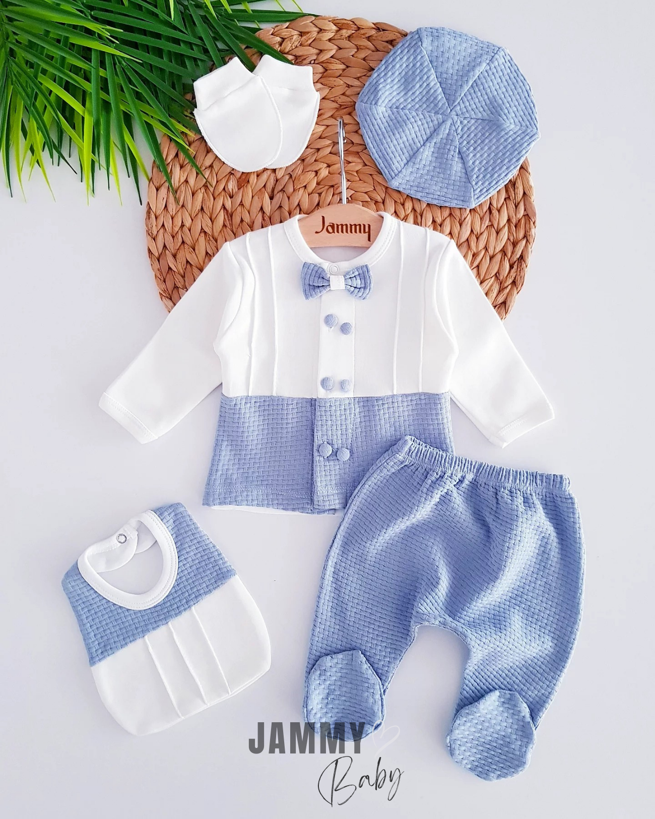 Charisma 5 Piece Newborn Set-BLUE