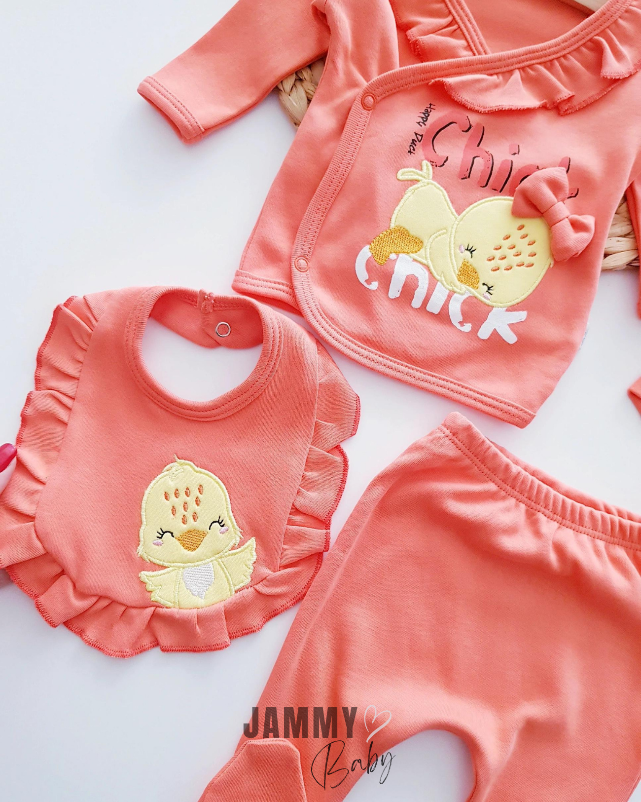 Chick 5 Parça Yenidoğan Seti-TURUNCU