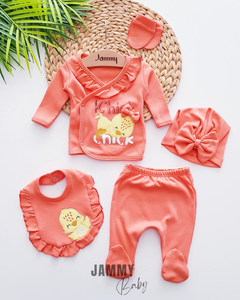 Chick 5 Piece Newborn Set-ORANGE