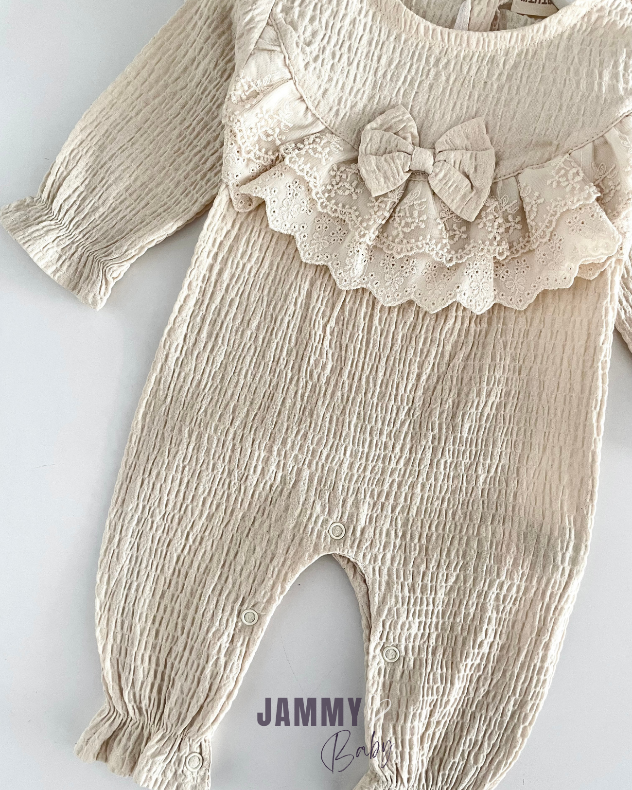Cleo Self Crepe Fabric Bandana Overalls Set-NATURAL