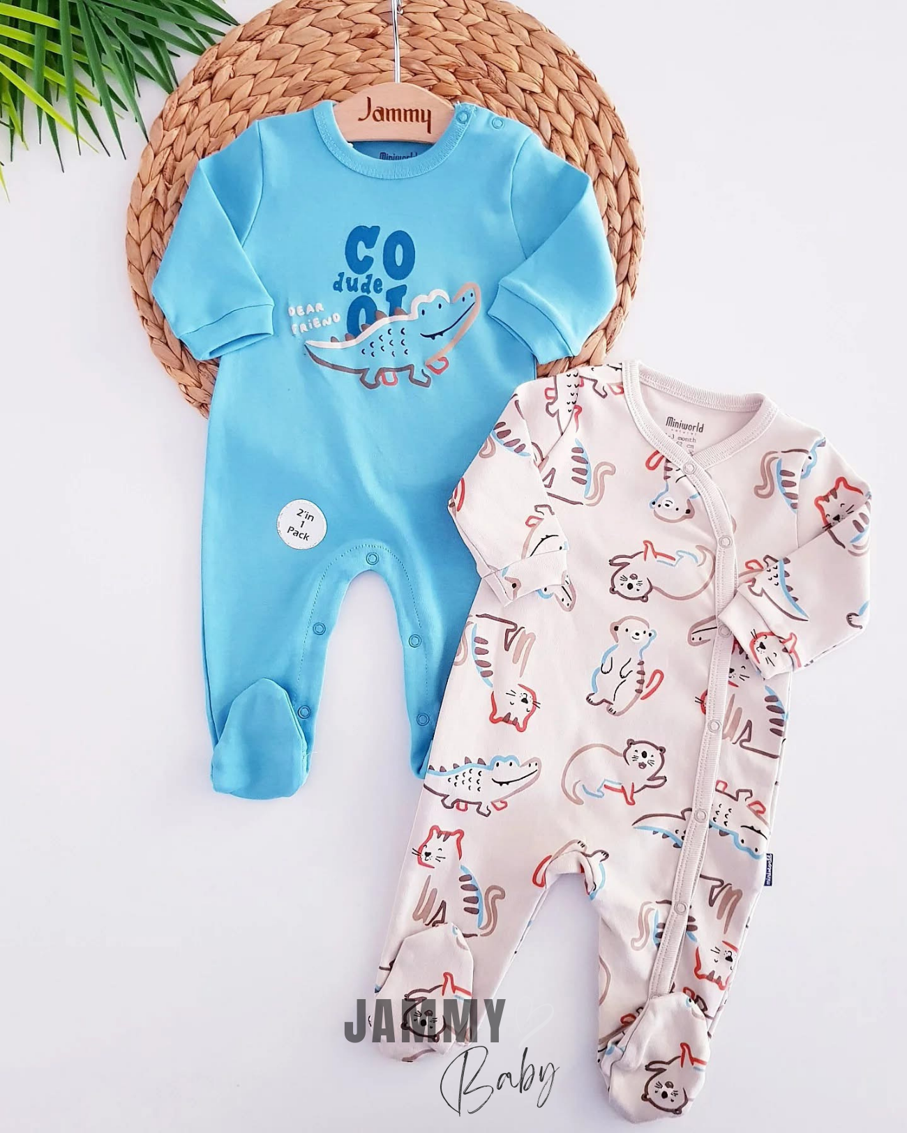 Cool Dude 2-delige jumpsuitset - TURQUOISE