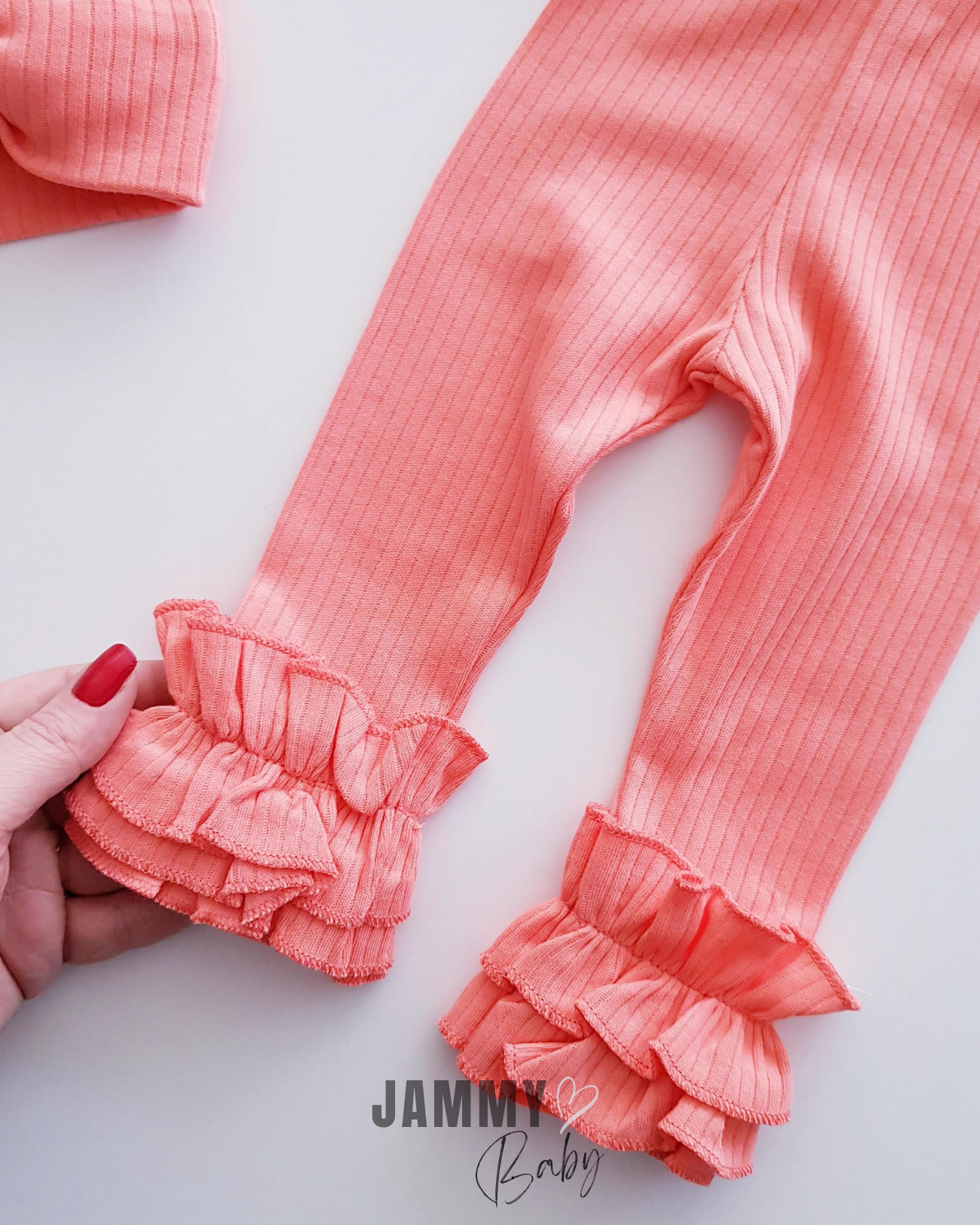 Elena Ruffle XL Bandana Camisole 3-delige set - PEACH