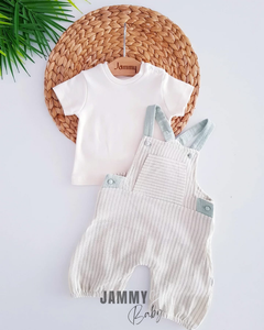 Felix Leinen Overalls / Body Set-GRÜN