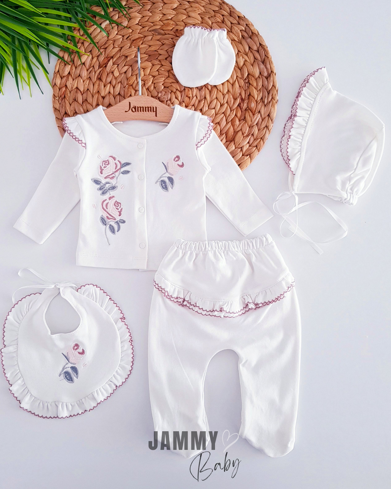 Rırfırella 5 Piece Newborn Set-EKRU