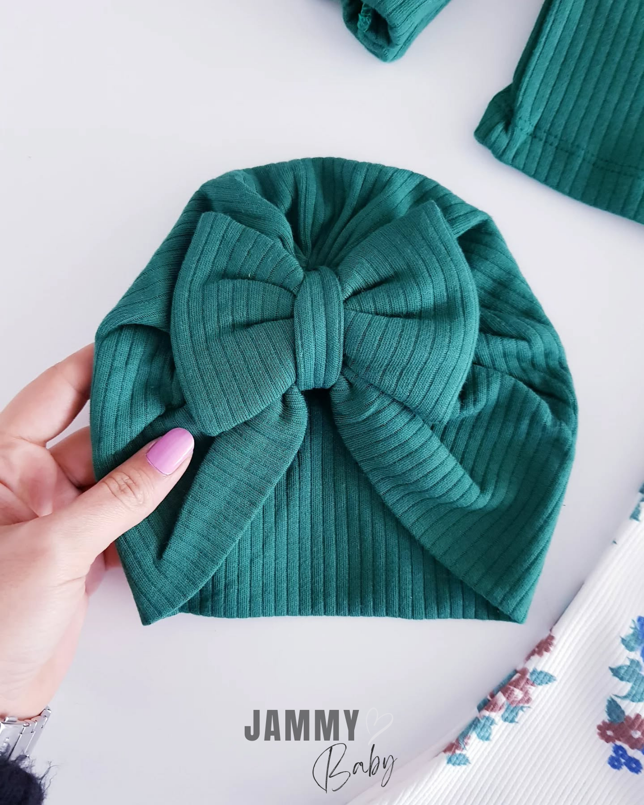 Ensemble de manchons à ballon Flor Bonnet-VERT ÉMERAUDE