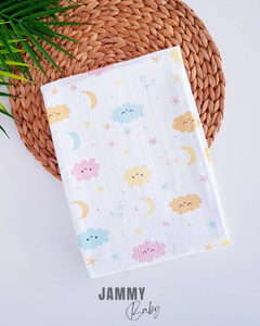 Sky Patterned Muslin Blanket