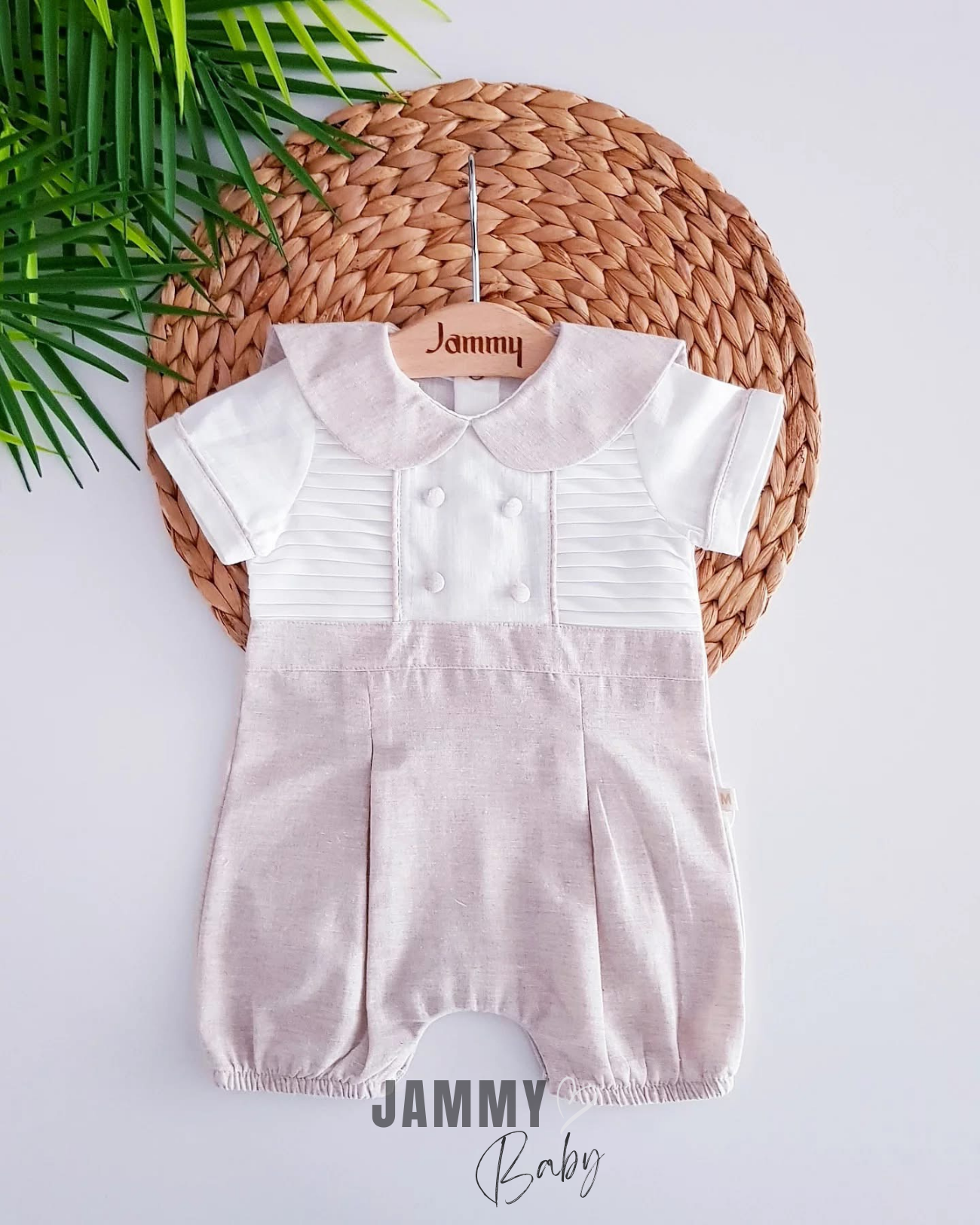 Harvey Linnen Barbatos Jumpsuit-BEIGE