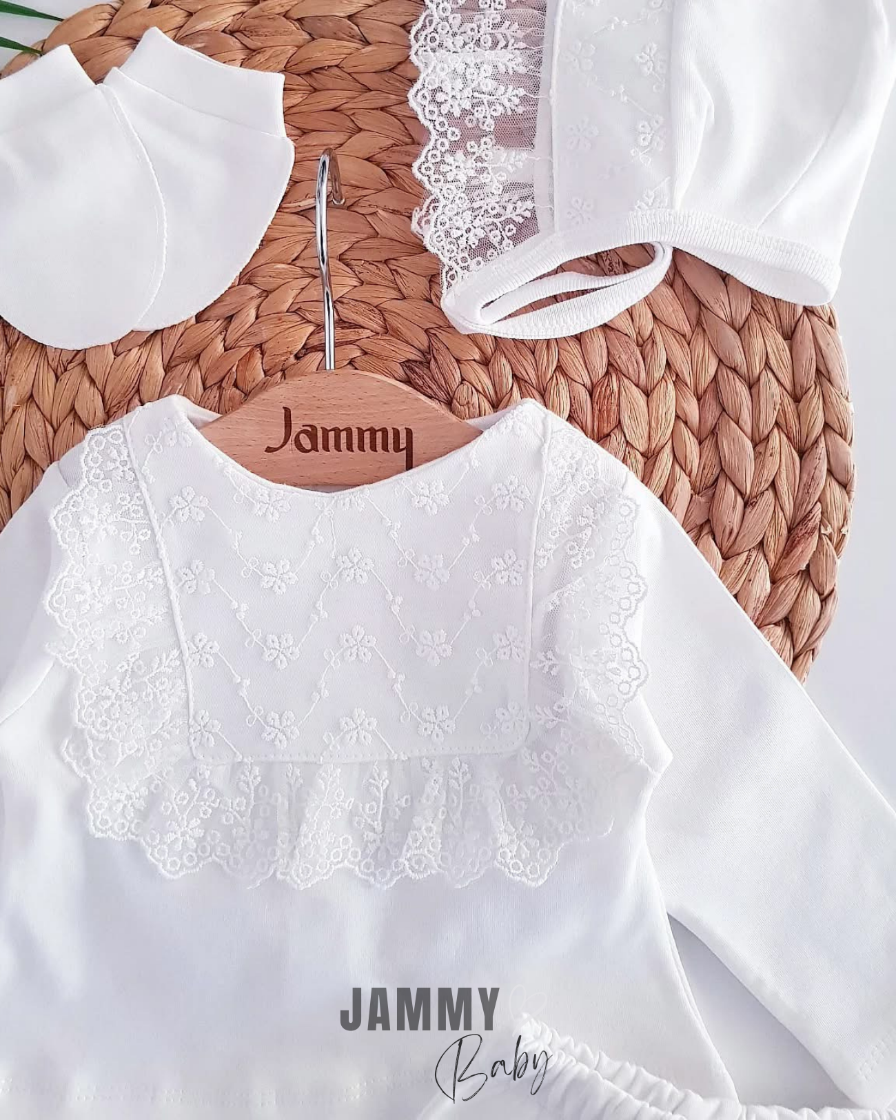 Jenny 5-delige newbornset - WIT