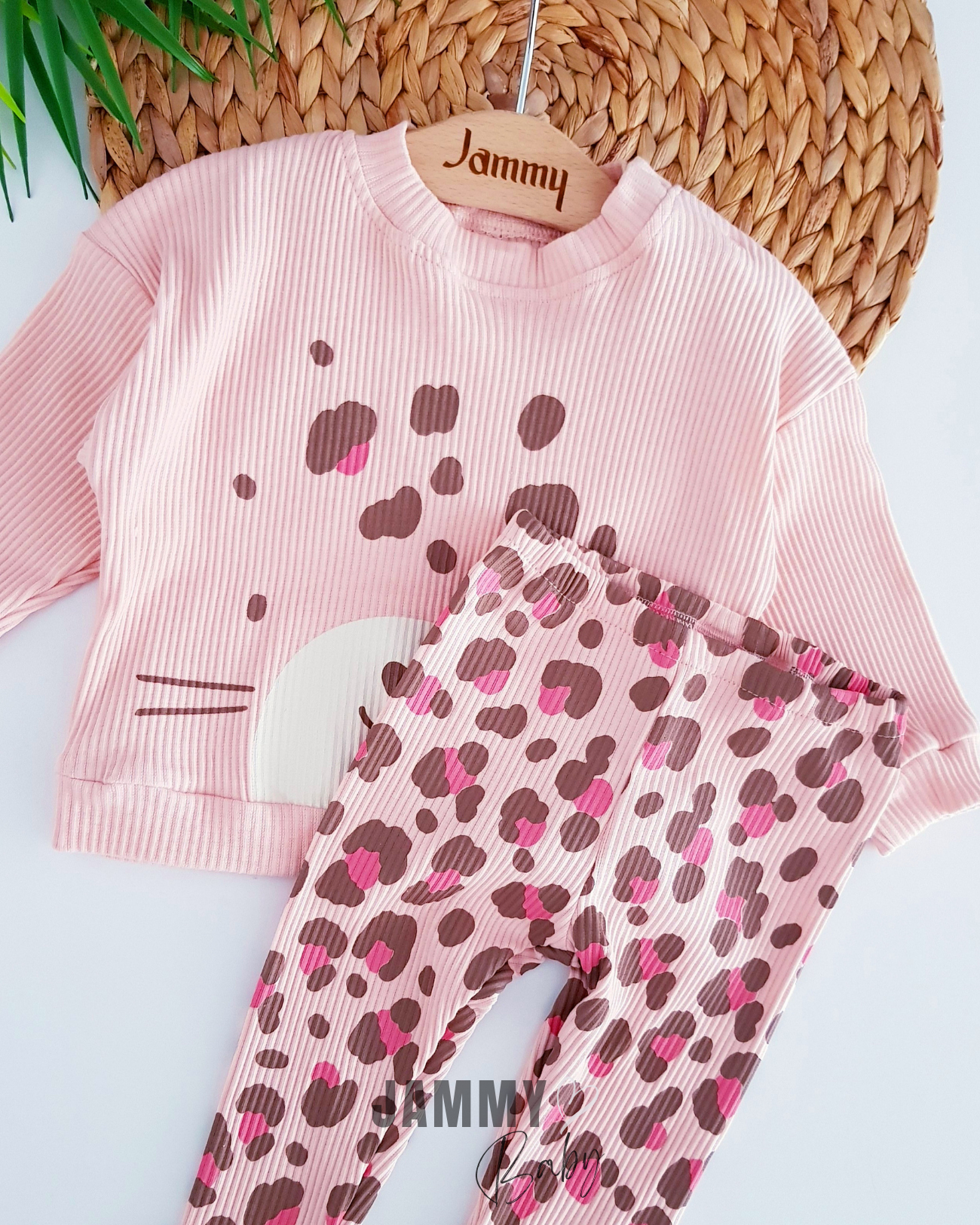 Leogirl Camisole 2 Piece Set-ROSE DRY