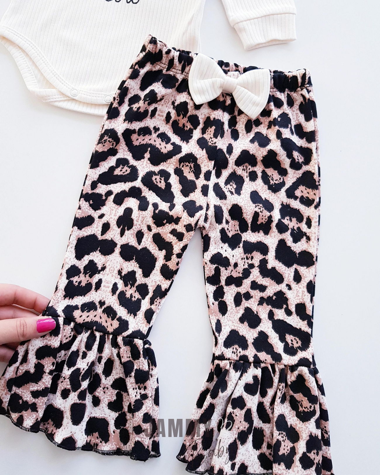 Leopard Cat Spanish Bandana Set-BEIGE