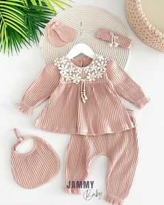 Linda 5 Piece Newborn Set-SOFT COFFEE