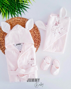 Little Lamb 3 Piece Bathrobe Set-PUDRA