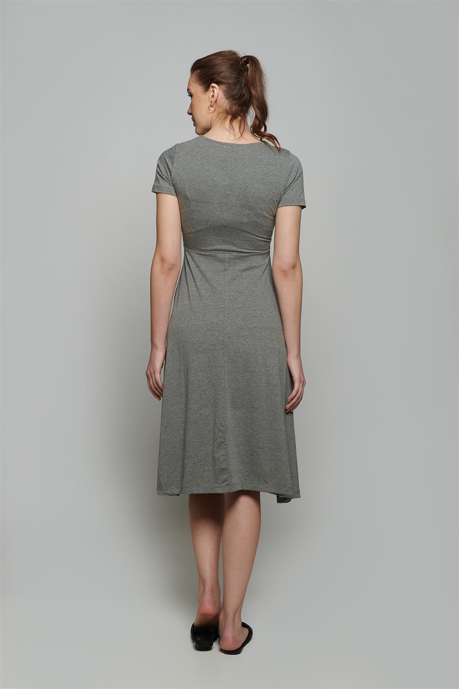 Loren Maternity Dress - ANTHRACITE