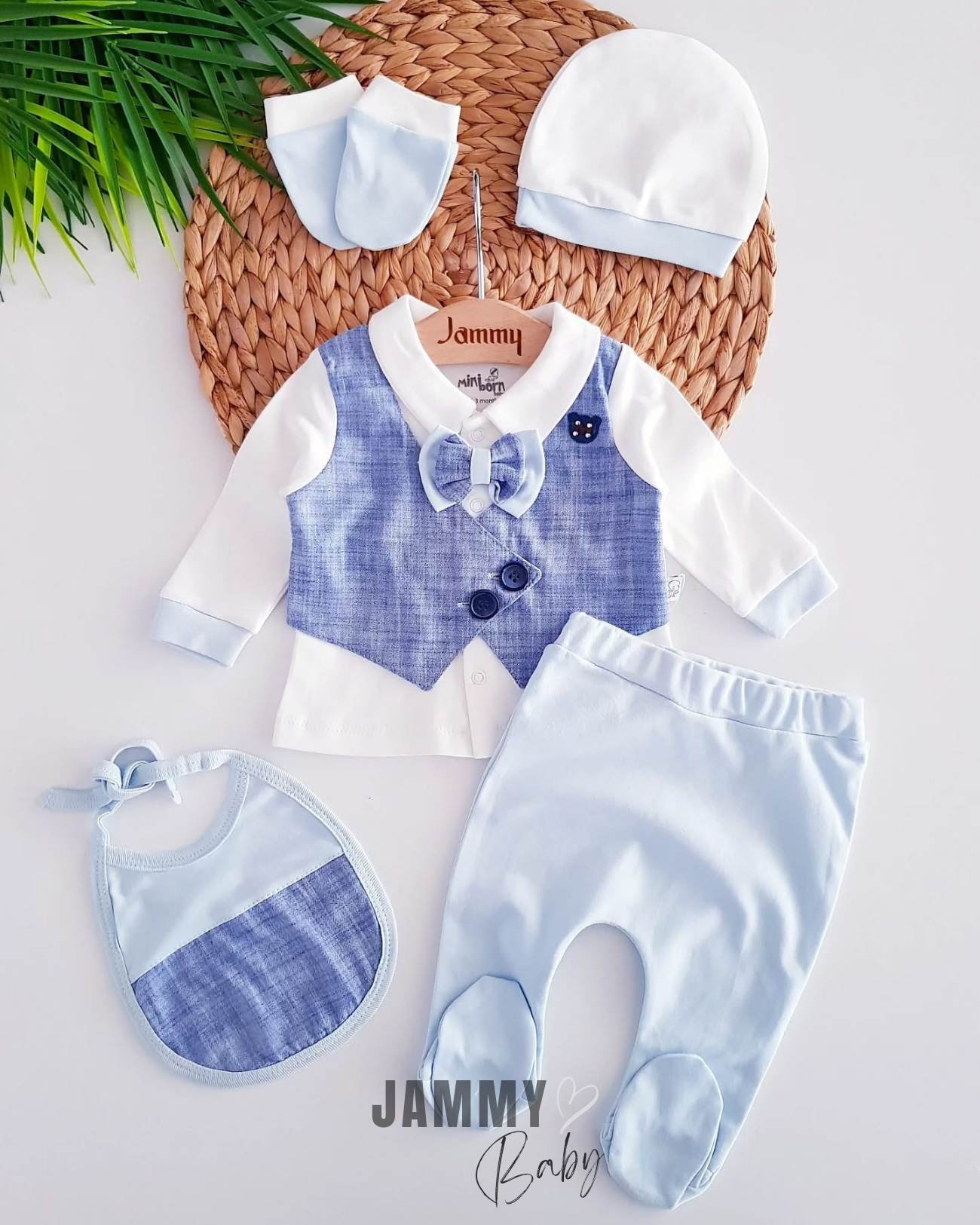 Lowell 5 Piece Newborn Set-BLUE