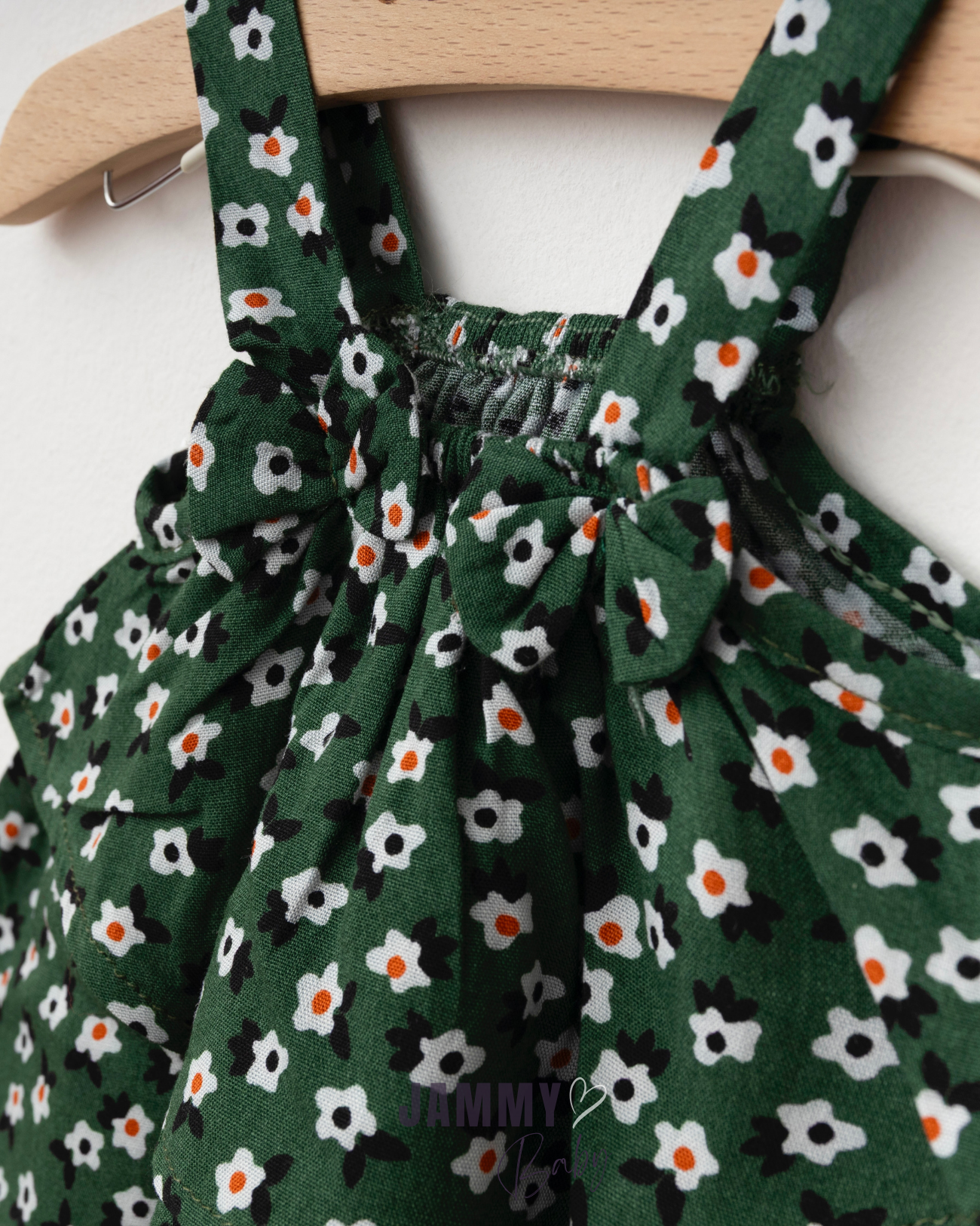 Margarita Floral Hanging Viscose Set of 2-GREEN