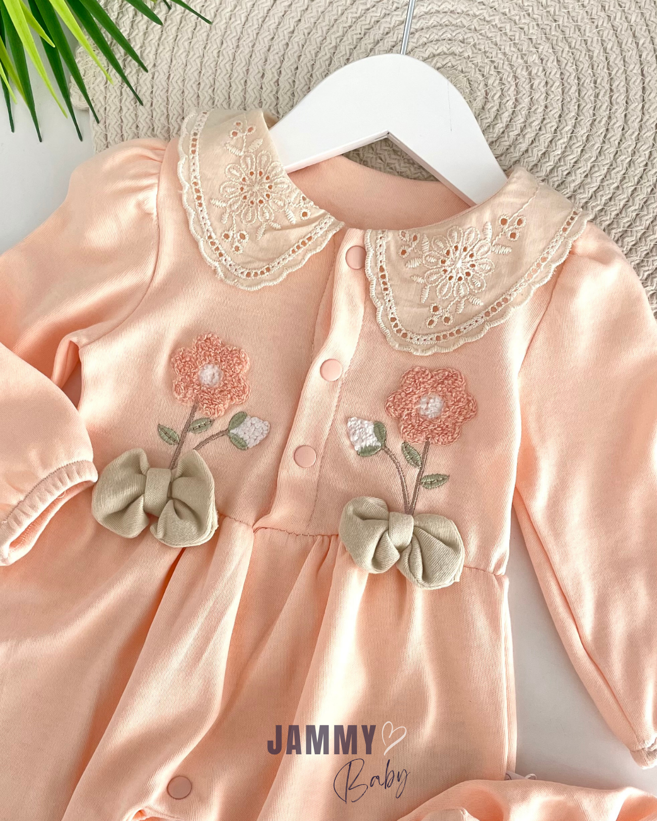 Mariela Floral Bonnet Hat and Overalls Set- PUPPY MOUTH