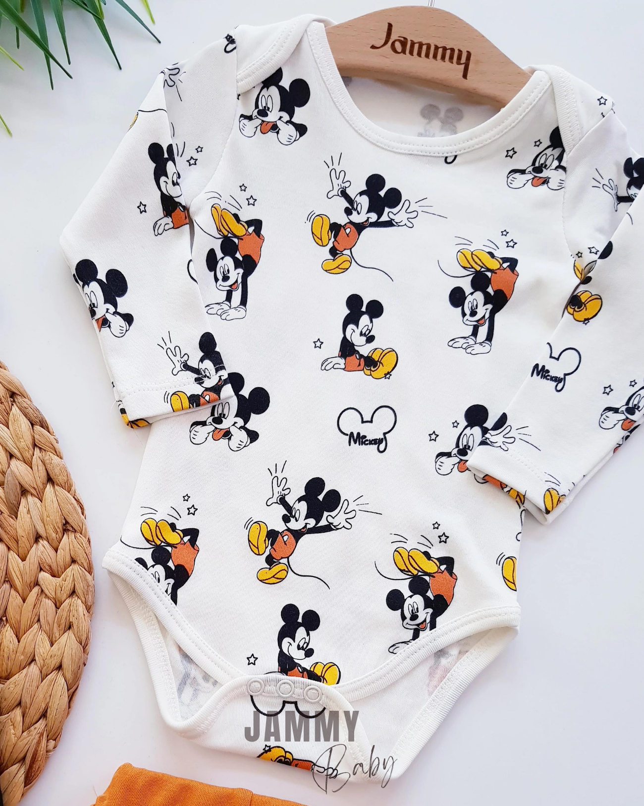 Mickey Mouse Cardigan Suit-CAMEL