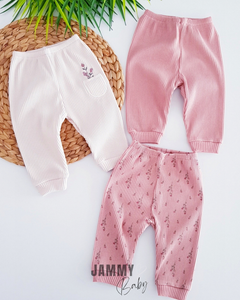 Mild Floral Camisole 3-Piece Trouser Set-MILK COFFEE