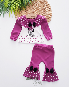 Minnie Mouse Flare 2 Piece Set-DAMSON