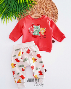 My Family 3 Yarn Raised Set-ORANJE