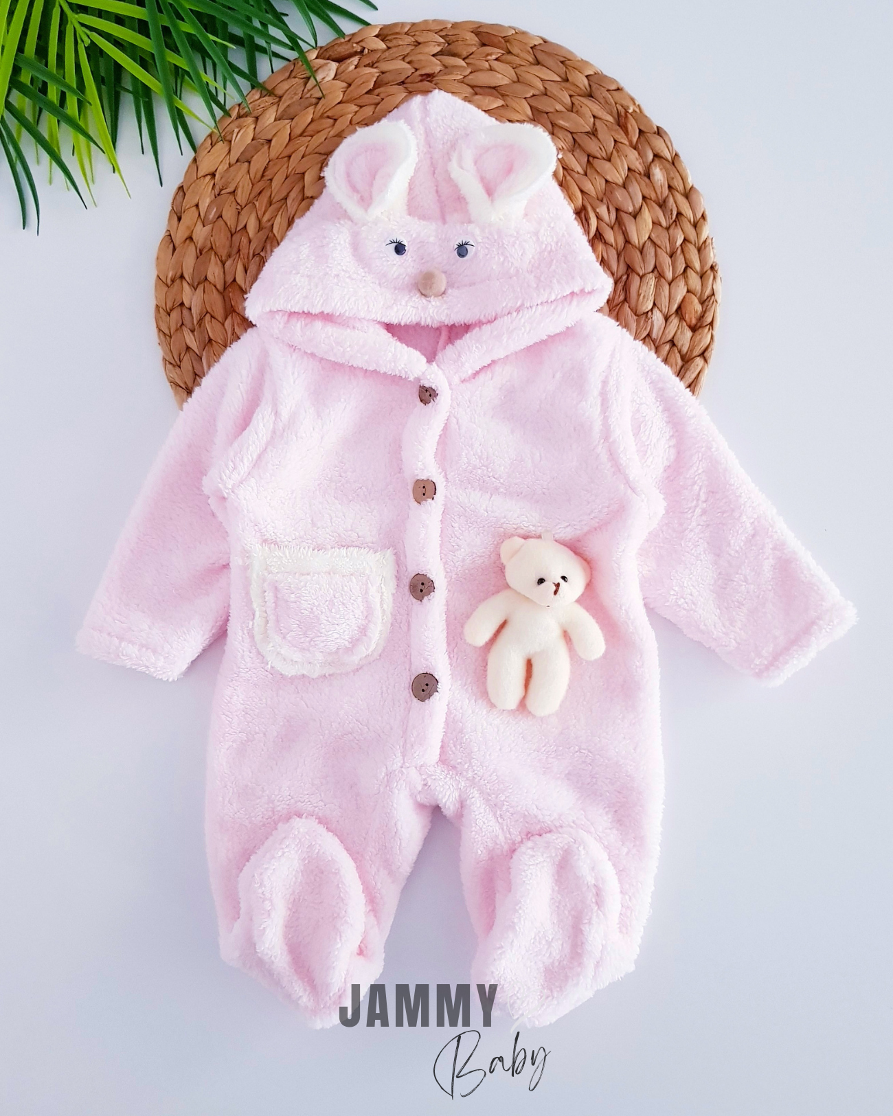 Teddy Bear Peluş Tulum-PEMBE