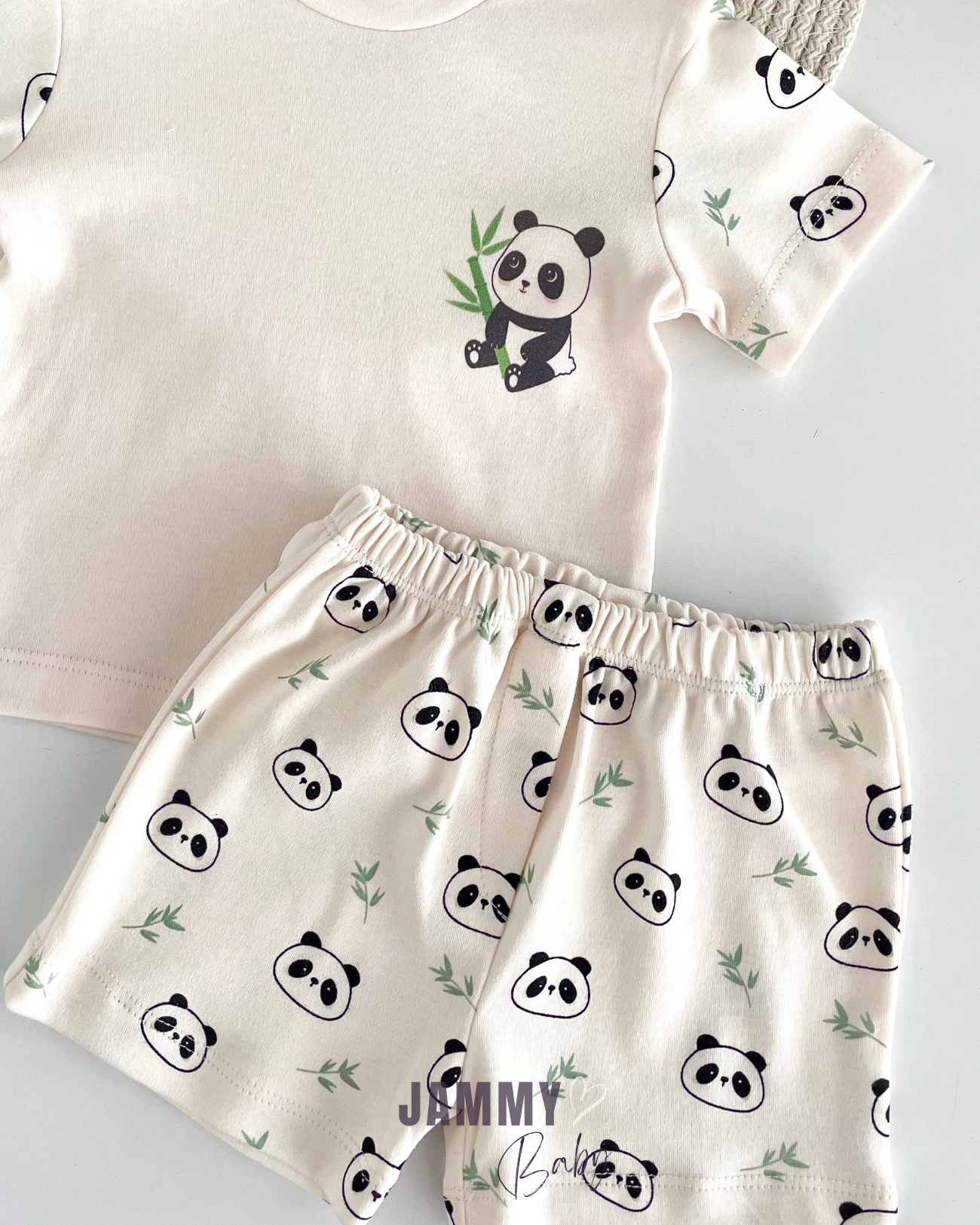 Panda Şort 2 Parça Takım - BONE
