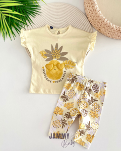 Pineapple Tights 2-Piece Set - IVORY