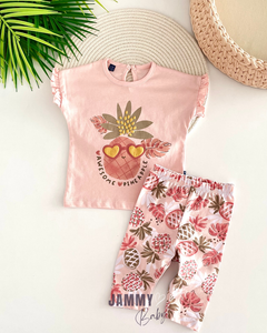 Pineapple Tights 2-Piece Set - POWDER