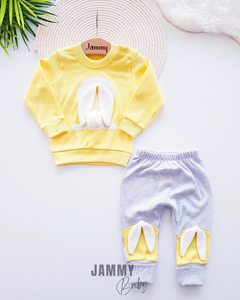 Pompom Rabbit Seasonal Set of 2-YELLOW