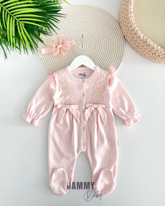 Rona Bandana Overalls Set- POWDER