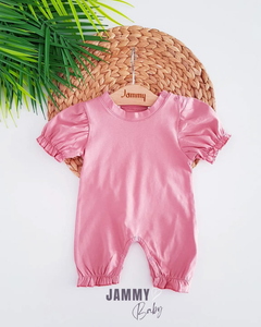 Scarlett Short Sleeve Jumpsuit-DRY ROSE