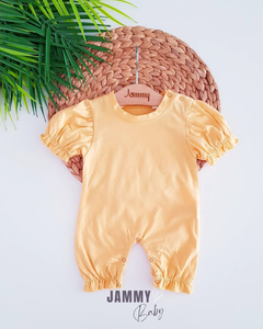 Scarlett Short Sleeve Jumpsuit-YELLOW
