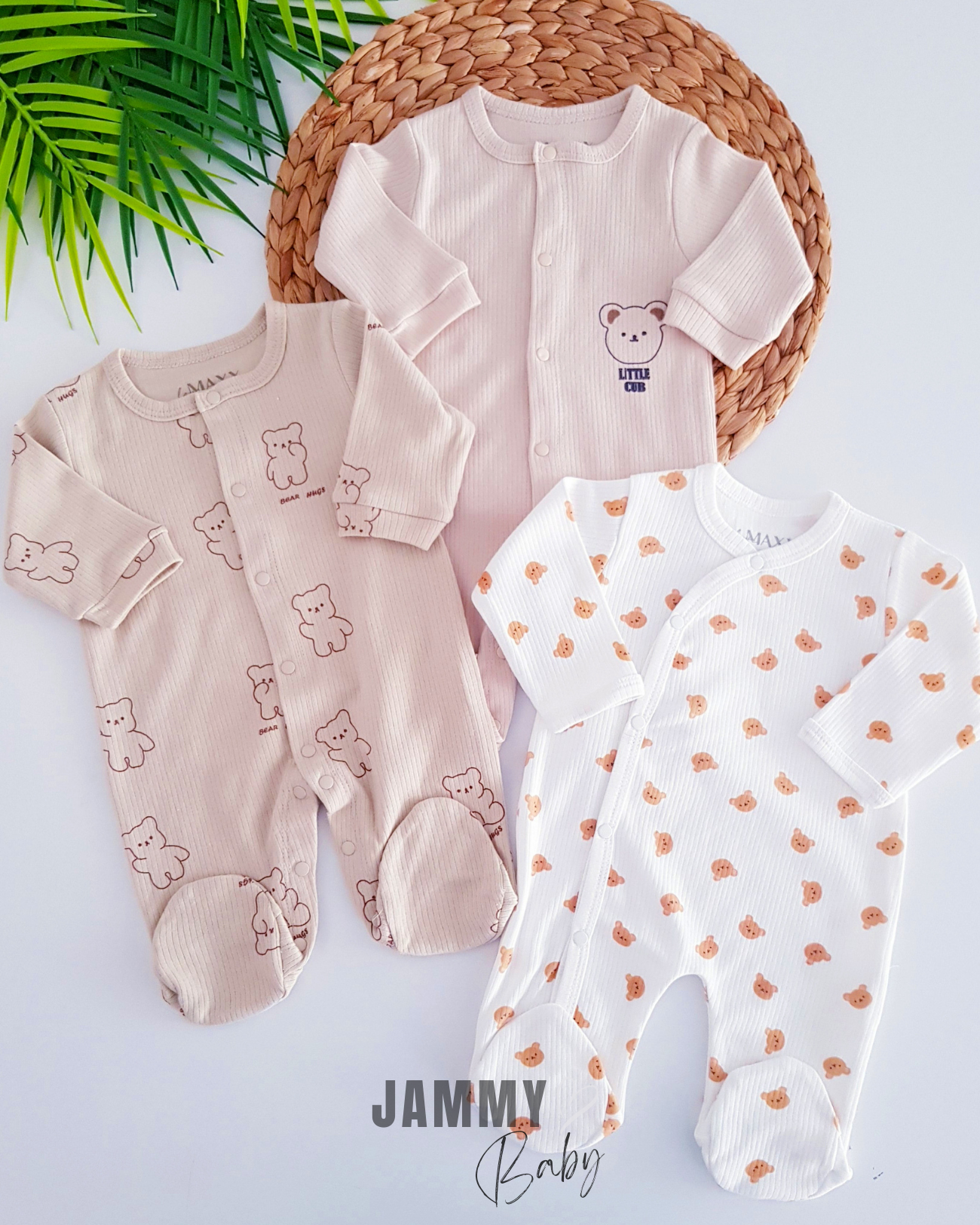 Care Bears 3 Parçalı Tulum Takımı-BEIGE
