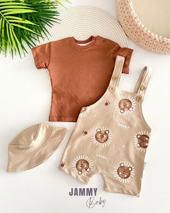 Sweet Lion Salopet / Body Set- BROWN