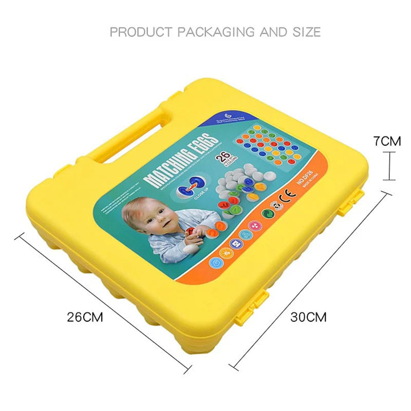 Montessori Smart Eggs 6/12PCS Educational Toy for Early Learning Geometry Shapes and Alphabet Skills
