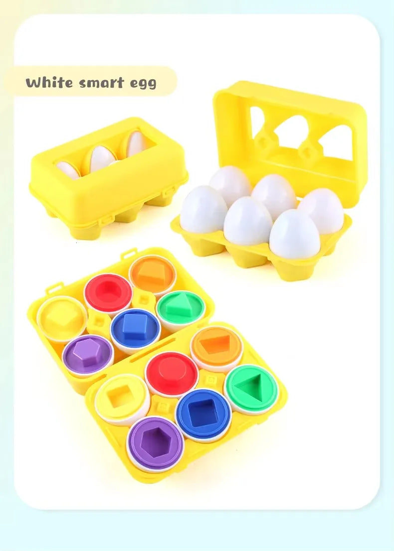 Baby Learning Educational Toy Smart Egg Toy Games Shape Matching Eggs Montessori Sorters Toys Toys For Kids Children 2 3 4 Years